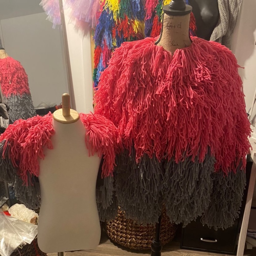 Selling my crochet jacket worn once .